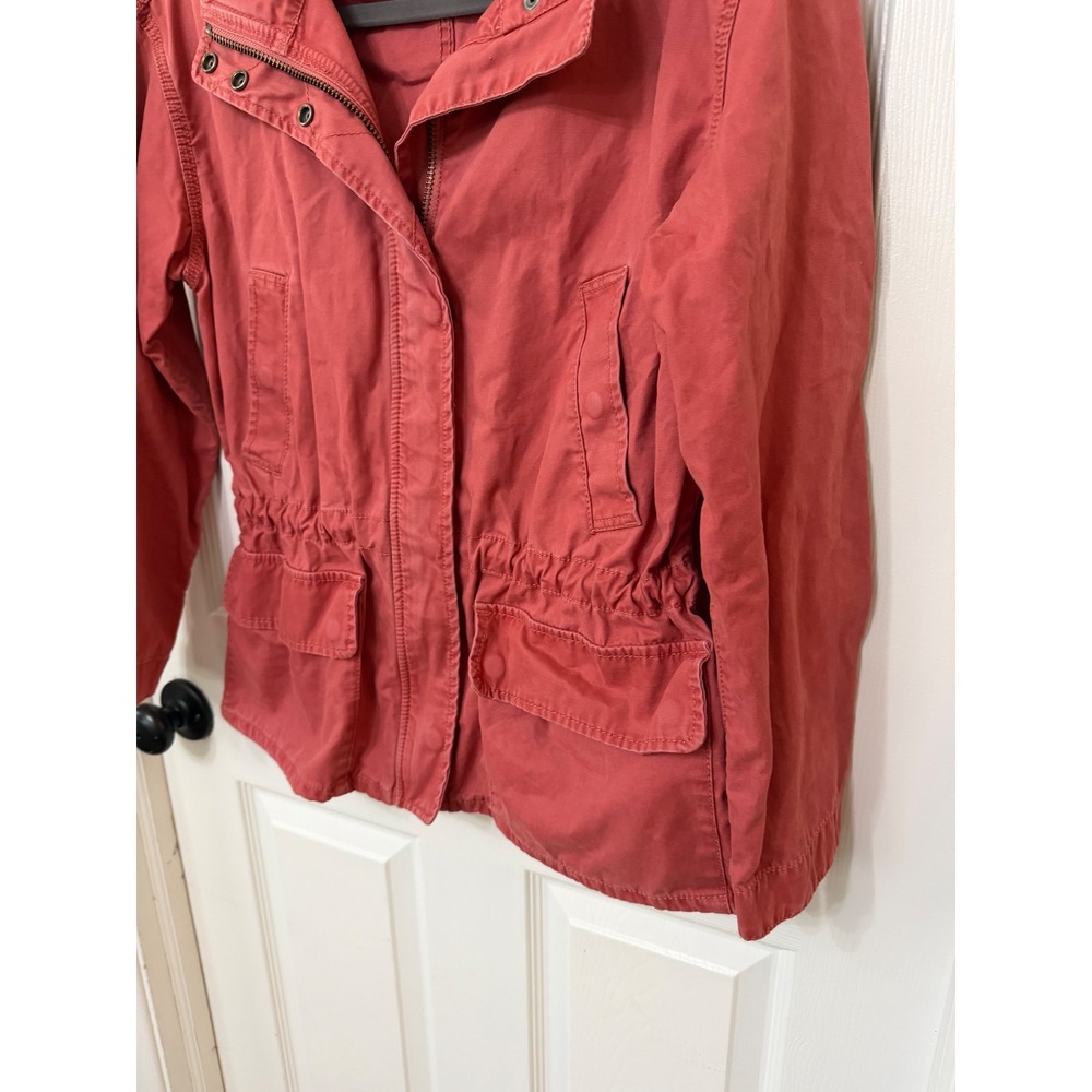 Madewell‎ Fleet Jacket Womens Small Terracotta Red Utility Military Field Coat - Picture 5 of 8